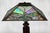 Antique Arts & Crafts Slag Glass Oak Table Lamp For Sale - Image 4 of 12