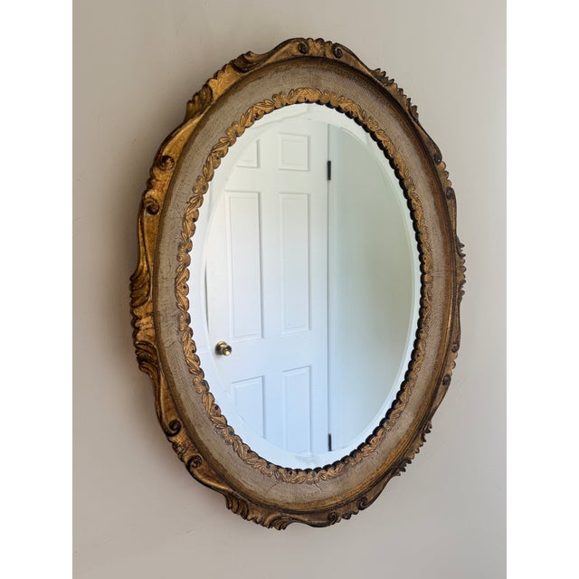 20th Century Florentine Giltwood Mirror For Sale - Image 4 of 12