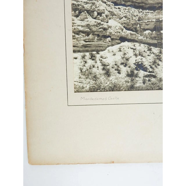 1949 silver albumen photograph by Lloyd M Pyeatt (Texas Photographer and 1Geologist) of Montezuma's Castle in Camp Verde...