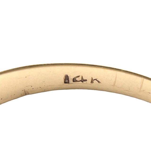 14k Yellow Gold 1.03 Total Carat Diamond Band, Size 6.5 For Sale - Image 12 of 12