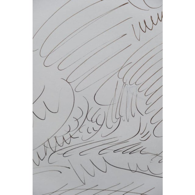 Modern Dora Maar, Surreal Forest, Original Ink Drawing For Sale - Image 3 of 7