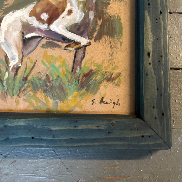 Contemporary Contemporary Original Bird Dog Painting by Stephen Heigh “Pointer” For Sale - Image 3 of 4
