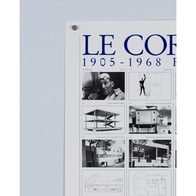 1980s Le Corbusier Exhibition Poster, 1987 For Sale - Image 5 of 9