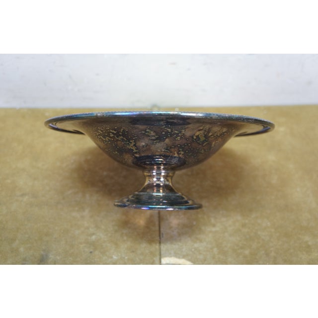 Antique Silver Plate Lot Paul Revere Bowls Wm Rogers Compote Pilgrim Coffee Pot - Set of 5 For Sale - Image 12 of 18