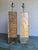 Vintage Heavy Pair of Fractal Resin Table Lamps - Gold Modernist Glam in Style of Romeo Rega - 20" Tall Rectangle Base For Sale - Image 9 of 18