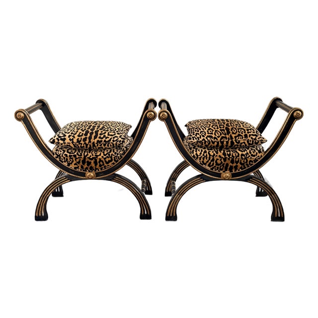 Pair of John Richard Randolph Stools For Sale