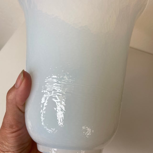 Late 20th Century Late 20th Century Iridescent Murano Glass Vase by Yalos Casa, Italy For Sale - Image 5 of 12