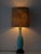 1970s Tall Vintage Casa Pupo Turquoise Botanical Ceramic Table Lamp, 1960s For Sale - Image 5 of 18