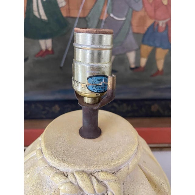 Raymor Vintage Raymor Plaster Paper Bag Lamp For Sale - Image 4 of 10