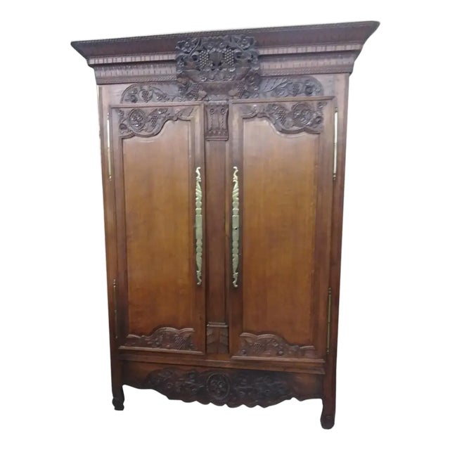 Antique French Normandy Armoire For Sale