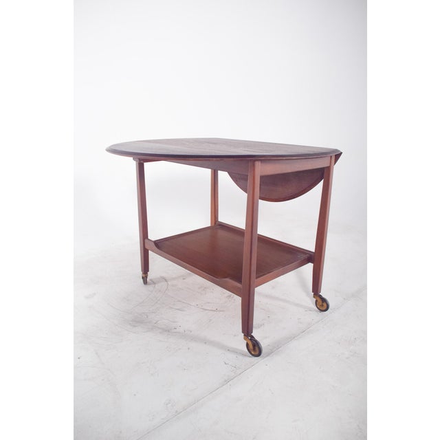 Mid-Century Modern Danish Tea Trolley with Flaps, 1960 For Sale - Image 9 of 12