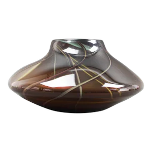 Stephen Jon Clements 1983 Signed Hand Blown Art Glass Vase Vessel