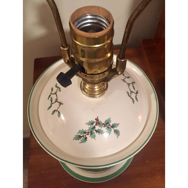 Vintage Spode Christmas Tree Table Lamp Chairish