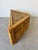 Vintage Coastal Rattan Triangular Coffee Table With Glass Top For Sale - Image 11 of 12