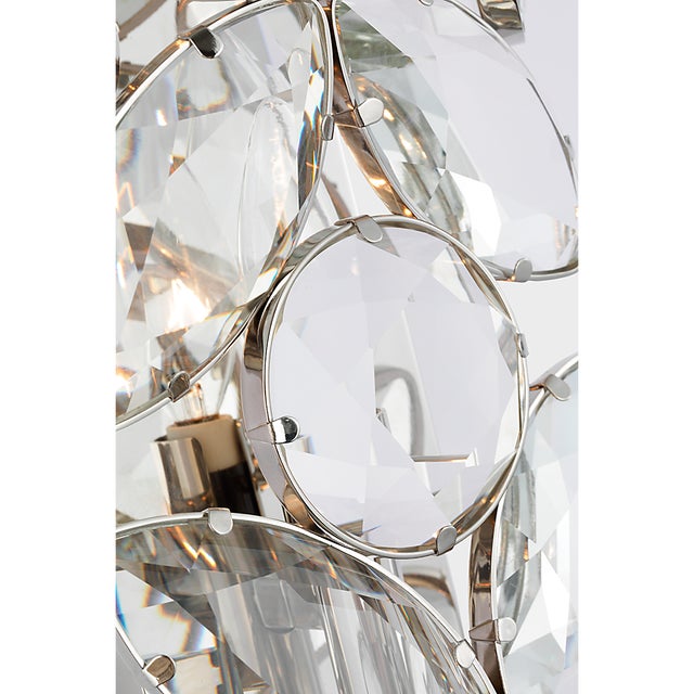 Modern kate spade new york for Visual Comfort Signature Lloyd 26" Sconce in Polished Nickel with Crystal For Sale - Image 3 of 7