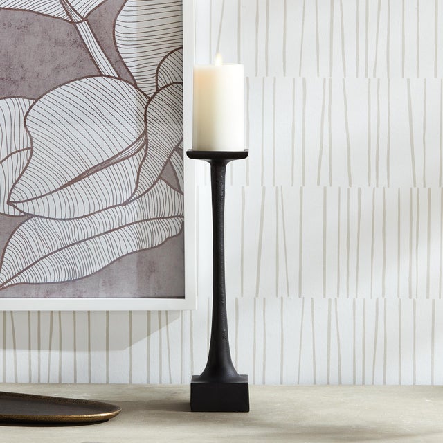 Transitional Milton Candle Stand Medium For Sale - Image 3 of 3