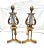 Vintage Brass Lyre Andirons – Neoclassical Hollywood Regency Fireplace Decor, Pair For Sale - Image 4 of 7