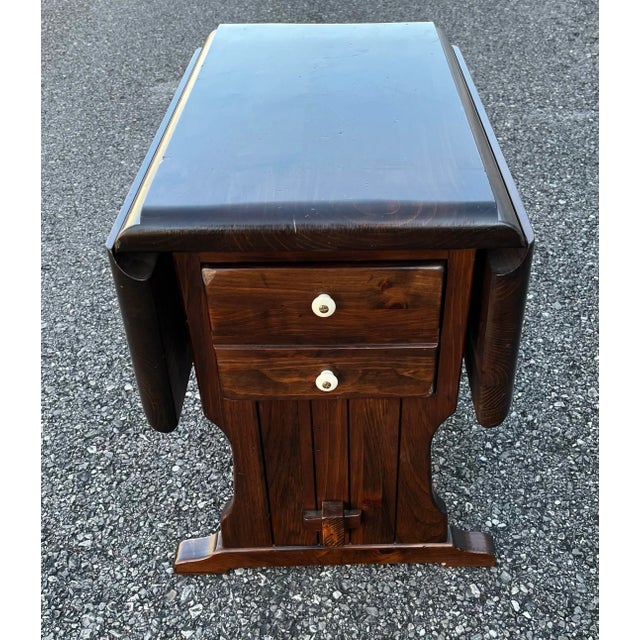 Mid 20th Century Ethan Allen Mission Style Drop Leaf Table Chairish