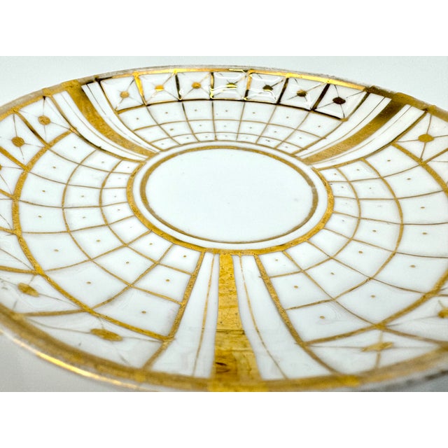 Vintage Mid Century Art Deco German Hand Painted Dish For Sale - Image 4 of 11