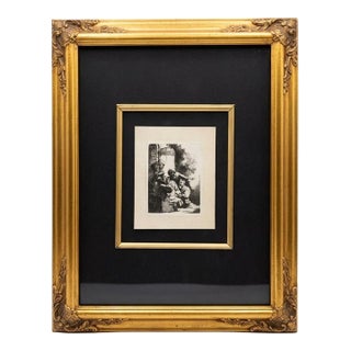 Joseph's Coat Brought to Jacob" Rembrandt Etching For Sale