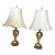 Vintage St. Clair House of Glass Paperweight Lamps Orig. Morlee Shades - a Pair For Sale