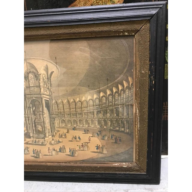 18th C Hand Colored Engraving of The Rotunda at Ranleagh Gardens After Canaletto For Sale In New York - Image 6 of 12