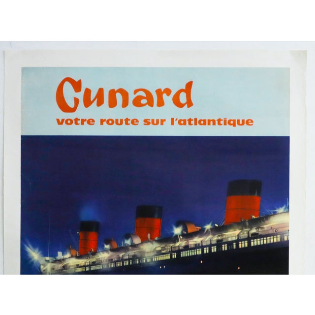 Date: 1950 Size: 28 x 43 inches Artist: Unknown About the poster: the Cunard Line is a British shipping company created in...