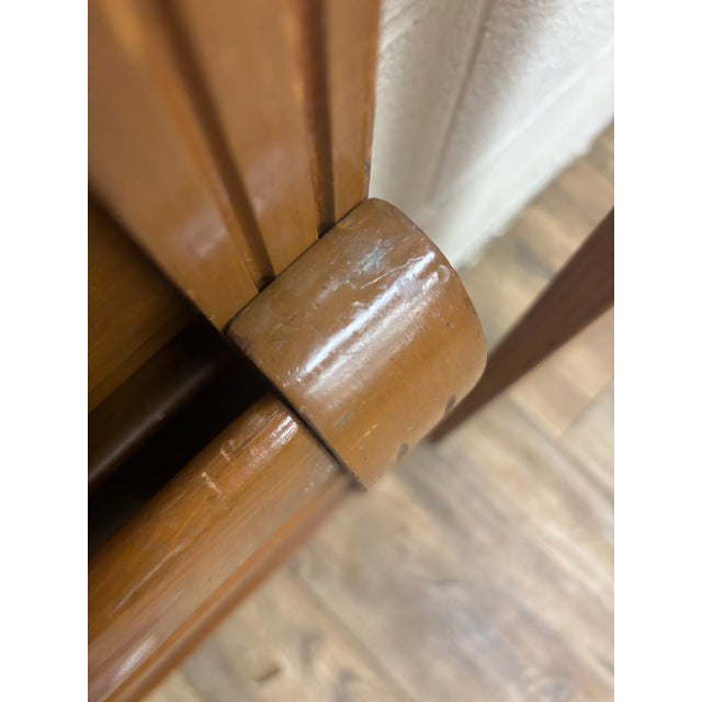 Vintage Glanville Furniture Co Full Size Sleigh Bed For Sale - Image 10 of 13