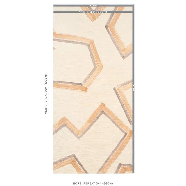 An outsized geometric pattern, Enzo Sisal wallcovering is rendered on such a grand scale that it takes on the look of a...