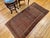 19th Century Turkmen Yomut Area Rug in Allover Geometric Pattern in Dark Red, Brown, French Blue For Sale - Image 9 of 18
