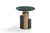 Contemporary Jojo Modern Green Marble and Brass Round Side Table For Sale - Image 3 of 3