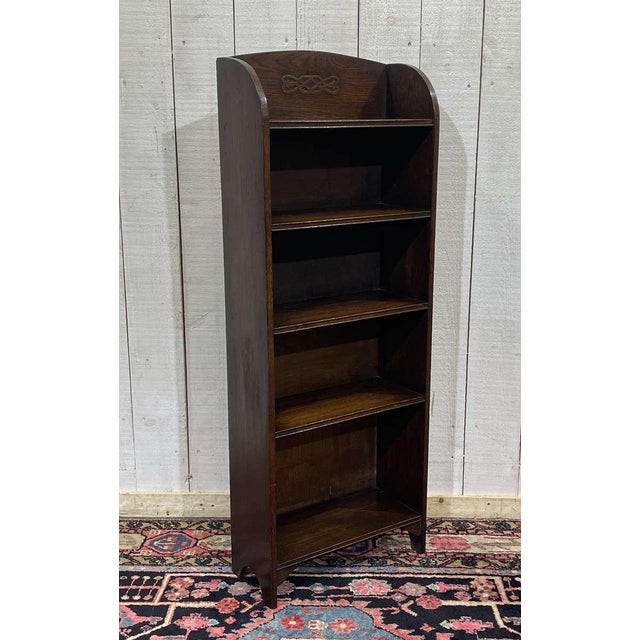 Vintage English Oak Shelf, 1930s For Sale - Image 9 of 9