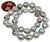 Traditional Hanadama Tahitian Pearl Necklace Women 14k Gold Certified For Sale - Image 3 of 9