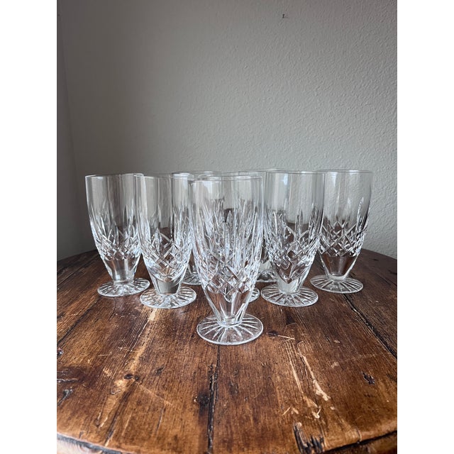 Late 20th Century Waterford Crystal Lismore Pattern Ice Tea Glasses - Set of 8 For Sale In Dallas - Image 6 of 11