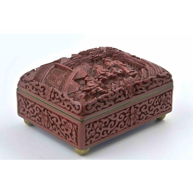 Vintage Chinese Box in Sealing Wax, China, Mid-20th Century For Sale - Image 3 of 5