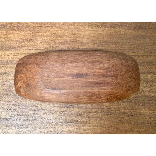 Mid-Century Danish Teak Bowl, 1960s For Sale - Image 10 of 11