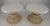 Pair Spun Fiberglass 24" Round Stone Textured Tops End Side Tables Woodard MINT