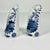 Navy Blue 1950s Vintage Holland Delft Boho Chic Handpainted Candleholder Wall Sconces - A Pair. For Sale - Image 8 of 15