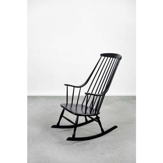 This Grandessa rocking chair was designed by Lena Larsson for the Swedish Nesto manufacture during the 1960s. The armchair...