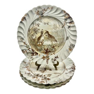 Antique Haviland & Co. Limoges Game Birds Plates - Set of 4, C. 1887 For Sale