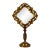 Magnificent Vintage Italian Gilt Wood Vanity Mirror on Stand With Aged Glass For Sale