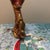 1950s Vintage Mid-Century Hollywood Regency Ceramic Swan Figurine - Brown & Orange Drip Glaze For Sale - Image 5 of 11