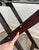 1980s 1980s Dark Wood Folding Butler Tray Table Woven Bamboo Inlay Removable Serving Tray For Sale - Image 5 of 13