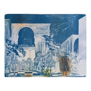 1982 Joe Pecsenke Verdi Opera Lithograph Un Ballo De Maschera For Sale
