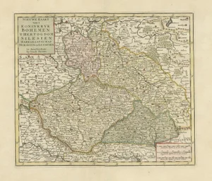 Antique Map of Siberia and Chinese Tartary with Nova Zembla, 1732