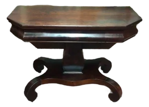 Antique Empire Games Table, Mahogany
