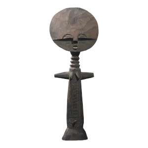 Vintage Hand Carved African Ashanti Fertility Folk Art Sculpture