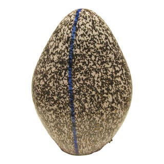 Vintage Italian Murano Glass Attributed to Barovier and Toso Efeso Granite Egg Table Lamp 1970 For Sale