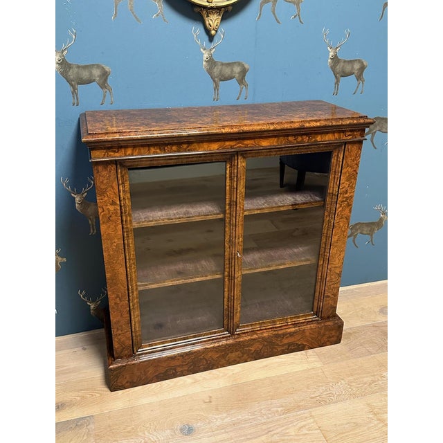 Small Antique Bookcase in Walnut, 1890s For Sale - Image 16 of 16