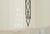 Mid 20th Century Vintage Art Deco Scalloped Stenciled Opal Glass Pendant Light For Sale - Image 5 of 8